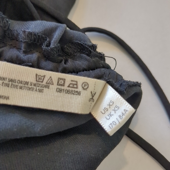 Intimately Free People Cowl Neck Ruched Slip Dress Black, Size XS - Picture 6 of 6